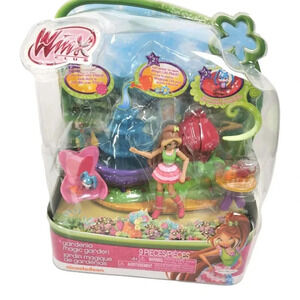 Winx Club  Nickelodeon Gardenia Magic Garden Play Set Flora & Kikko New